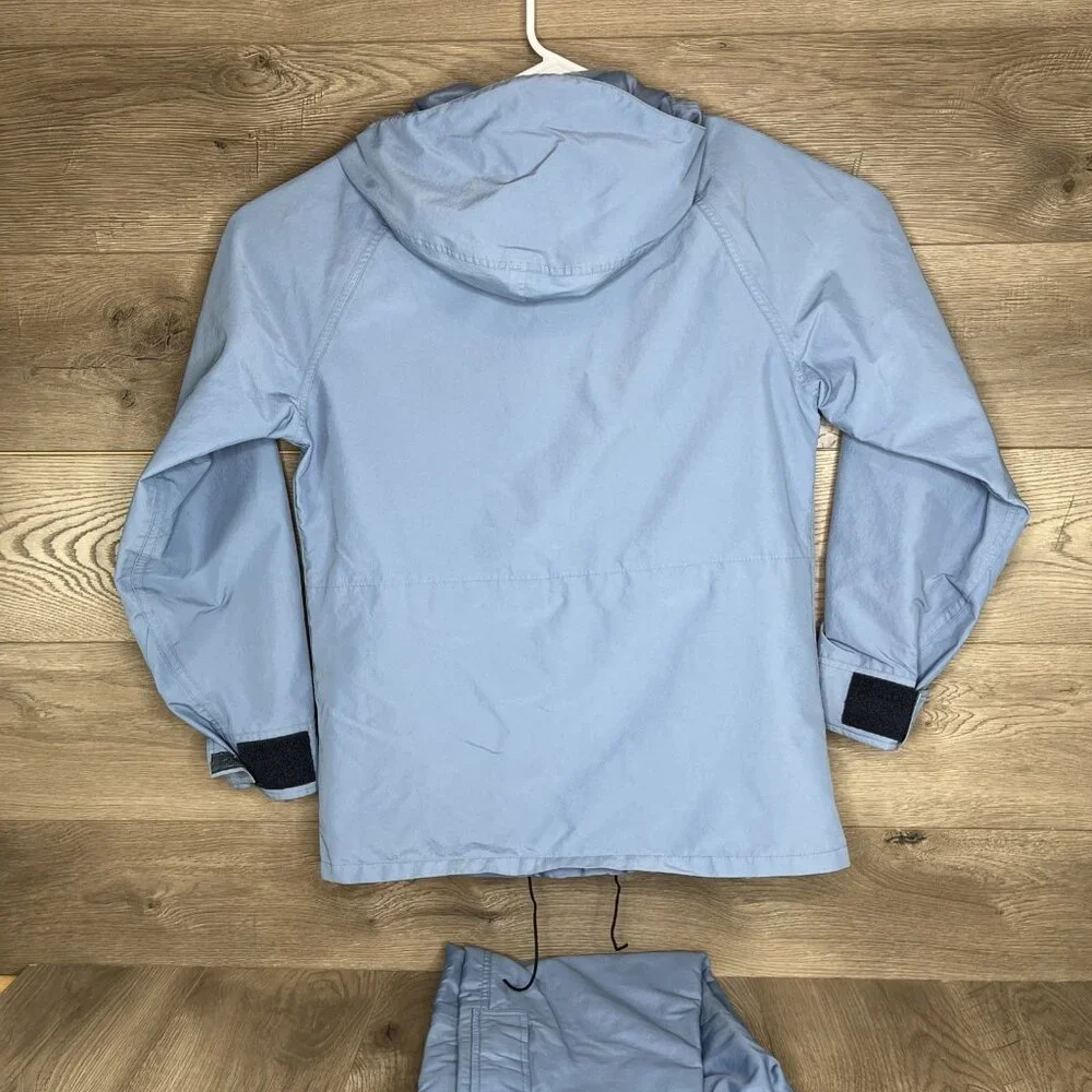 Cabela’s Goretex Rain Jacket and Pants Set Light Blue Size Small - Picture 7 of 12